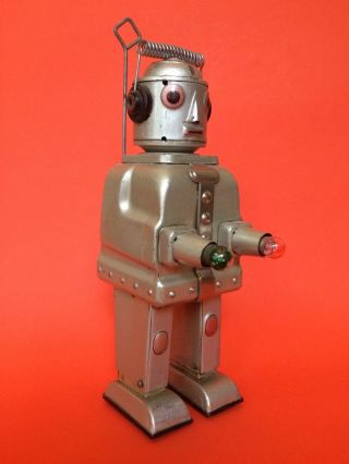 Tin 50s Vintage Alps Mr Robot The Mechanical Brain Made In Japan
