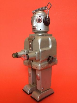 Tin 50s Vintage Alps Mr Robot the Mechanical Brain Made In Japan 2