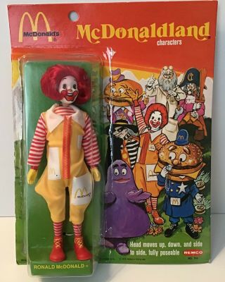 Vintage Remco 1976 Mcdonald’s Mcdonaldland Ronald Mcdonald Character