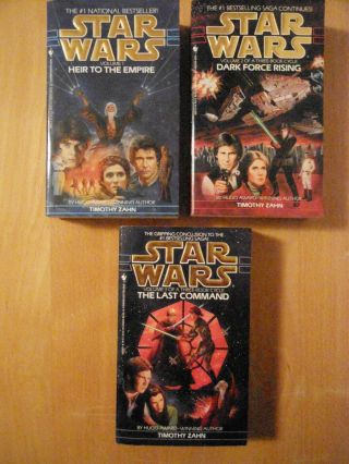 Star Wars,  3 Book Saga By Timothy Zahn,  Paperbacks