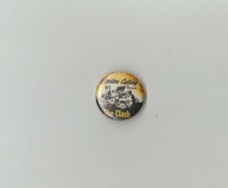 Vintage 1978 The Clash London Calling Promotional 3/4 " Pin