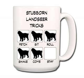 Landseer Stubborn Tricks Extra Large 15oz Coffee Mug