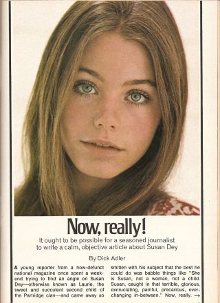 1973 Tv Guide Article Susan Dey Is Laurie Partridge On The Partridge Family Show