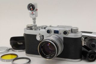 [vintage] Nicca 3 - F W/ Nikkor - Hc F/2 5cm,  Box Lens Cap More 185 - 153657