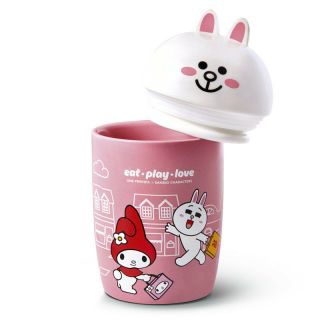 Line Friends x Sanrio Characters Cony My Melody Ceramic Mug Cup Limited 2