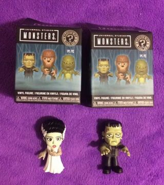 Funko Mystery Minis Universal Monsters Bride Of Frankenstein & Frankenstein