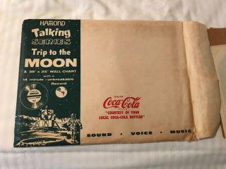 Hammond Astronaut Trip To The Moon,  Coca - Cola,  38x25” Wall Chart,  14 Min 33 1/3 Rec