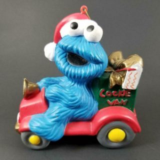 Cookie Monster Christmas Ornament The Cookie Van Sesame Street Jim Henson Vtg