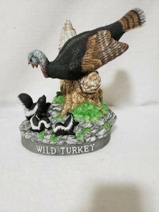 Wild Turkey Decanter " Turkey & Skunk " Austin Nichols No.  12 1986