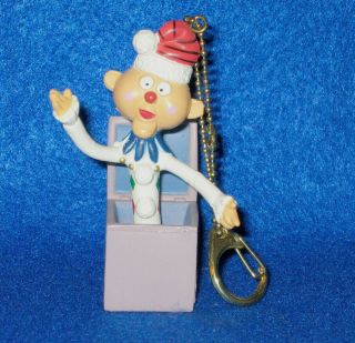 Charlie - In - The - Box Clip - On Keychain Ornament Island Misfit Toys Rudolph Charlie