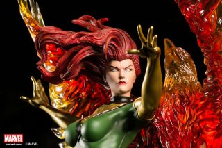 Xm Studios Phoenix Jean Grey 1/4 Scale Statue Includes Ex Silver - Plated Coin