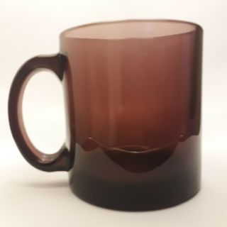 Vintage Purple Heavy Glass Mug Cup 10 Oz Coffee Tea Made In Usa