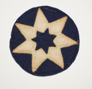7th Service Command Wool Felt Early Pattern Patch Wwii Us Army P0169