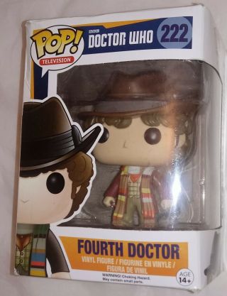 Funko Pop Fourth Doctor 222 Dr.  Who Pop Television Vinyl Figure Bbc Collectable