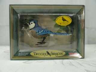 Takara Breezy Singers Blue Jay,  Motion Activated Song Bird Collectible 70006