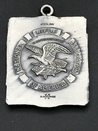 NRA Regional Championship Sharpshooter Medal Sterling 23.  5g L112 3