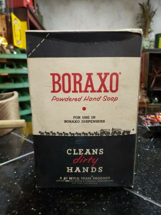 Nos Vintage Of Boraxo Powdered Hand Soap,  " A 20 Mule Team Product "