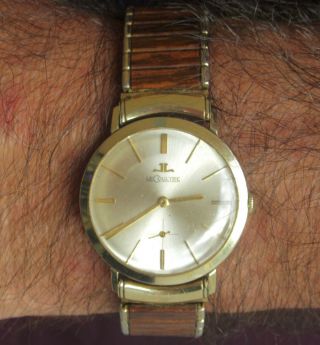 Fine Vintage 14k Jaeger Le Coultre Gentlemens Wristwatch (estate Find) Look Nr
