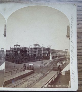 Philadelphia Centennial 1876 - Machinery Hall Stereoview