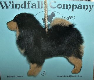 Black And Tan Tibetan Mastiff Dog Plush Christmas Canine Ornament 3 By Wc