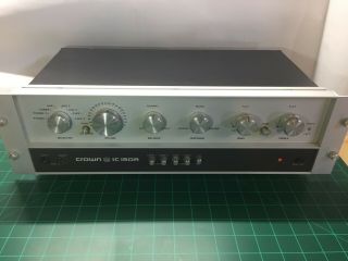 Crown Ic - 150a Stereo Preamp With Box Vintage Preamplifier 2 Dual Phono