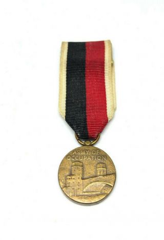 Wwii Ww2 Us U.  S.  Occupation Europe Medal Miniature,  World War,  Navy,  Ribbon,  Service