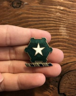Wwii 36th Armored Infantry Batallion Crest German Made Assman Stamped