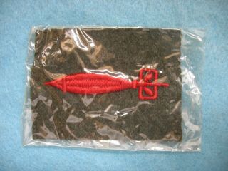 Wwii Usmc Torpedo Specialist Sleeve Patch Cellophane W/ Wosk Tag Nos
