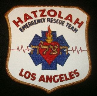 Hatzolah Emergency Rescue Team Of Los Angeles Patch Emt Fire Department Police