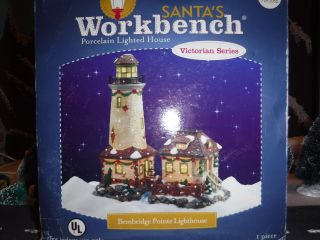 Workbench Bembridge Pointe Lighthouse Christmas Village W/lights