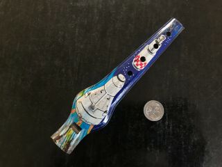 Vintage Tin Toy Whistle Space Rocket Made In Japan 1960 