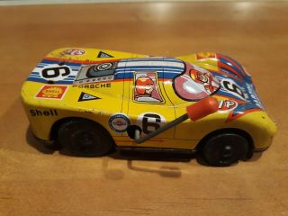 Very Rare Old Tin Toy,  Car,  Porsche,  1970 