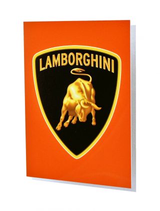 Lamborghini Badge Emblem,  Metal Sign 3