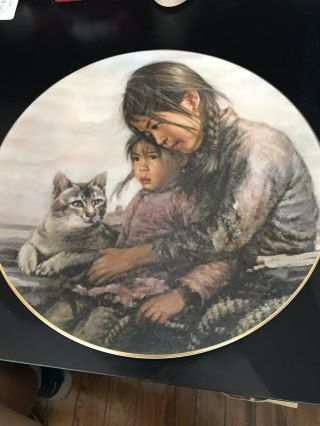 Girl With Little Sister Artist Signed And Numbered Kee Fung Ng Collector Plate