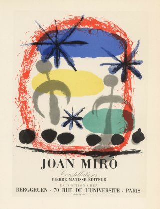 Joan Miro Lithograph Poster (printed By Mourlot) 12555f