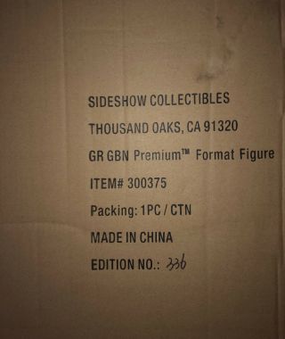 Sideshow Green Goblin Exclusive Premium Format Statue.  1:4 Scale.  336/2000 Nib