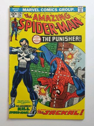 Spider - Man 129 - Vol 1 Very Fine - - 1st App Of The Punisher