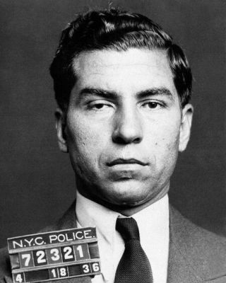 1936 Gangster Mobster Charles Lucky Luciano 11x14 Photo Mugshot Print Poster