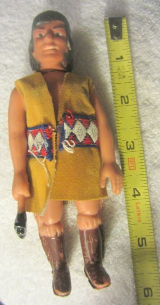 Vintage Durham Industries 3005 5.  5 " Native American Indian With Tomahawk Toy