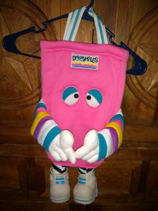 Rare Vintage 1988 Dooffles Pink Tote Bag