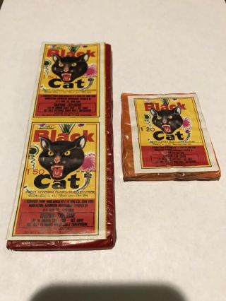 Black Cat Firecrackers Class 5 Dot 20 & 50 Pack Firecrackers Label