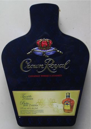 Crown Royal Whisky Medium Size Tin