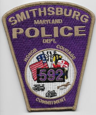 Colorful Smithburg Police State Maryland Md Train