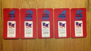 2000 Republican National Convention Credentials President George W.  Bush Ticket