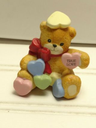 Vintage - 1992 - Enesco - Lucy And Me Bear - Valentine - Conversation Hearts - Al