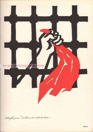 The Communistic Manifesto Artwork By Herbert Sandberg East German Art Print