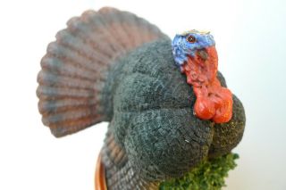 Resin Turkey Thanksgiving Night Light 4.  5 " Wing Spread