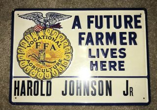 Future Farmers Of America Ffa Membership Metal Sign