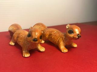 Vintage Artmark Ceramic Squirrel / Chipmunk Figurine Salt/pepper Set