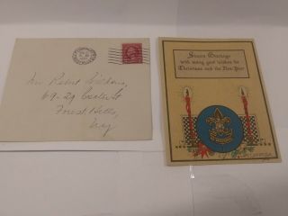 Boy Scout Christmas Card 1930 